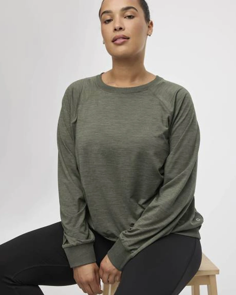 Long-Sleeve Crew-Neck Pullover