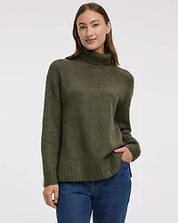 Pull à manches longues et col roulé