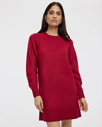Robe DouceMaille à manches longues et col rond