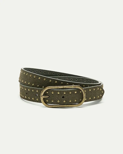 Suede Belt with Studs