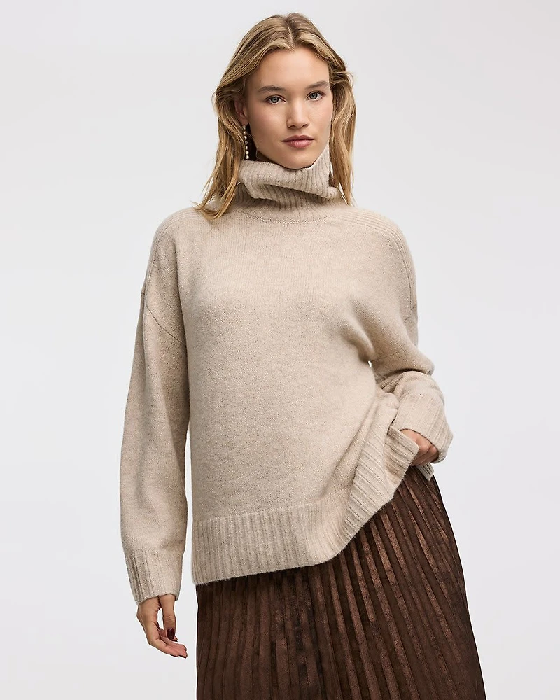 Long-Sleeve Turtleneck Pullover