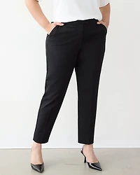 Pantalon à taille haute et jambe étroite