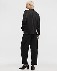 Satin Long-Sleeve Shirt