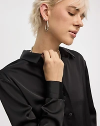Satin Long-Sleeve Shirt