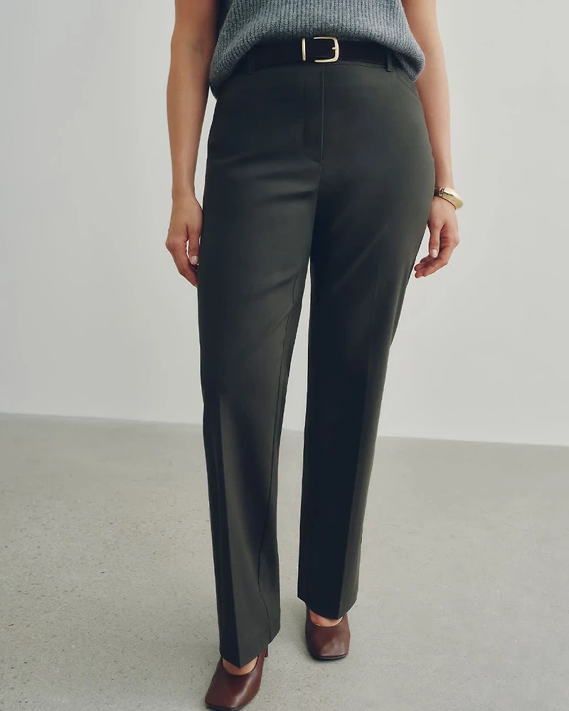 Straight-Leg High-Rise Pant