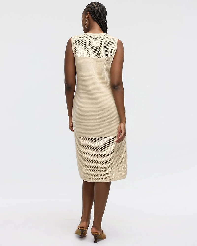 Sleeveless Midi Sweater Dress