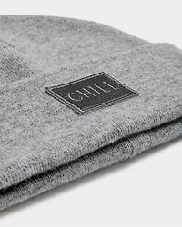 Fold-Over Beanie with Embroidered Patch