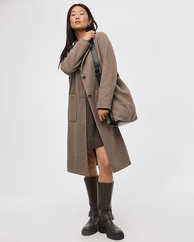 Manteau long à deux boutons