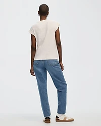 Extended-Sleeve Crew-Neck T-Shirt