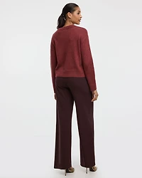 Cashmere-Blend Crew-Neck Pullover