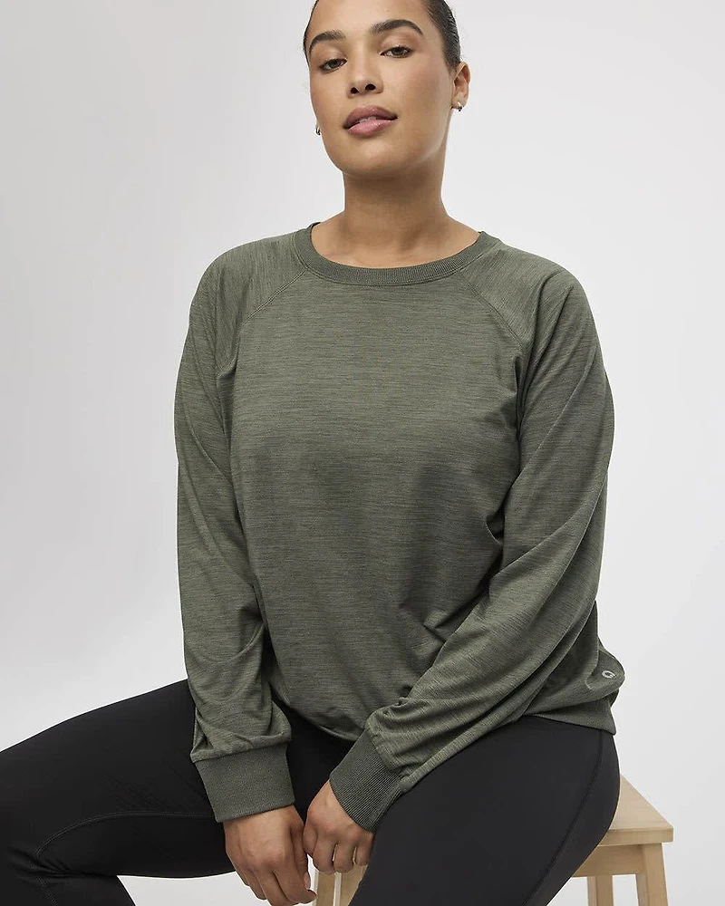 Long-Sleeve Crew-Neck Pullover