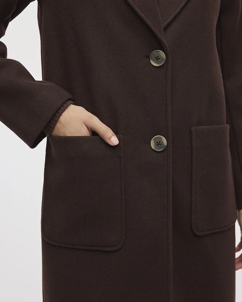 Manteau long à deux boutons