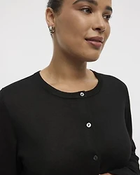 Crew-Neck Cardigan