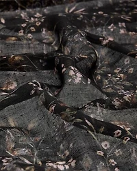 Square Scarf with Floral Print