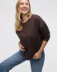 Long-Sleeve Crew-Neck Sweatshirt