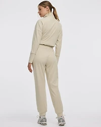Pantalon jogger en tissu bross