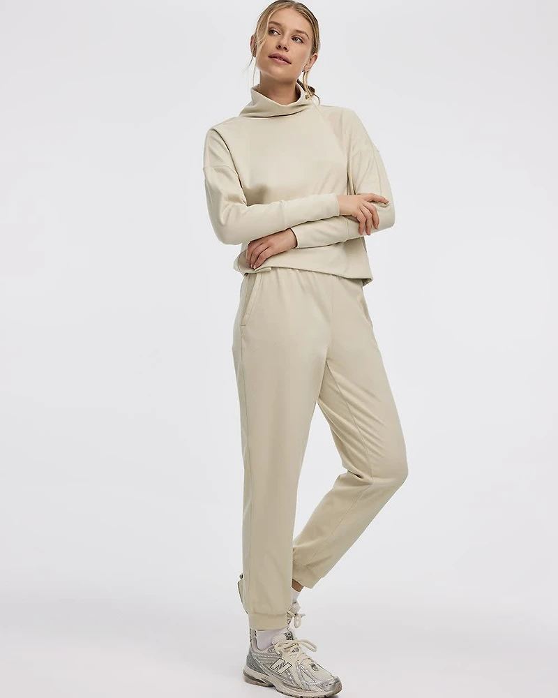 Pantalon jogger en tissu bross