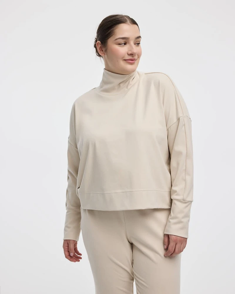 Pantalon jogger en tissu bross