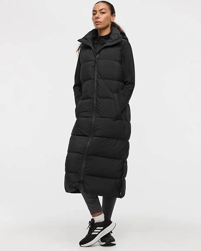 Long veste à capuchon