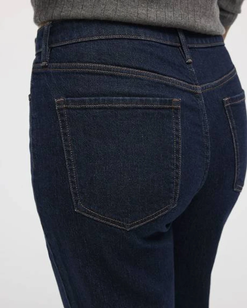 Jean à jambe fuselée et taille haute