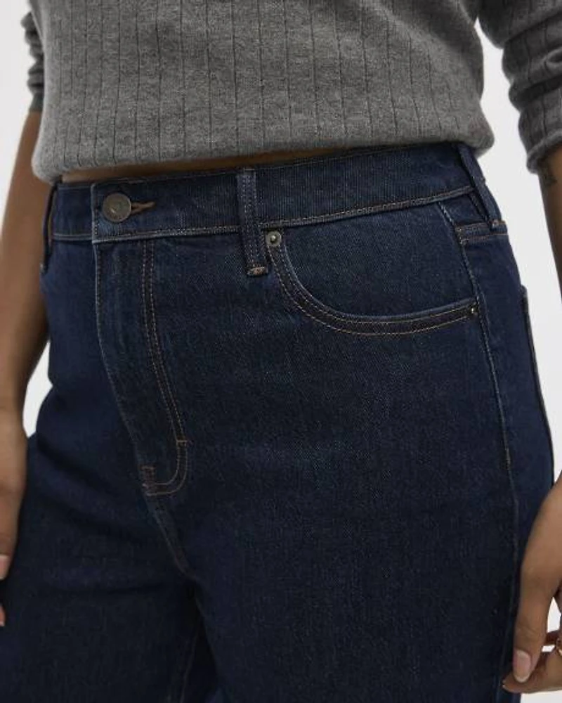 Jean à jambe fuselée et taille haute