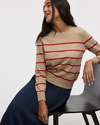 Striped Long-Sleeve Pullover