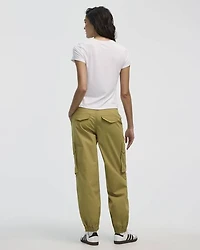 Ribbed Fitted Crew Neck T-Shirt