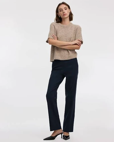 Straight-Leg High-Rise Pant