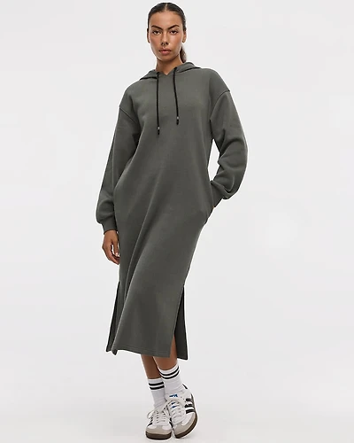 Long-Sleeve Hooded Dress