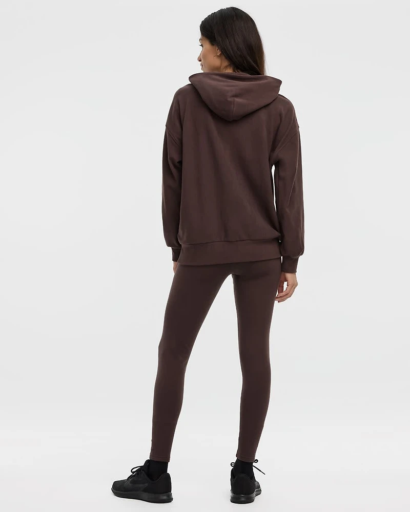 Pull à capuchon en tissu polaire