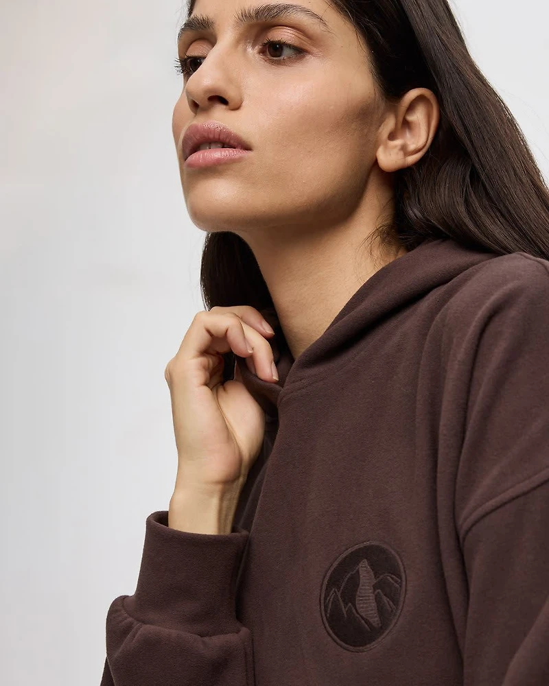 Pull à capuchon en tissu polaire