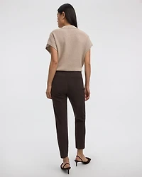 Pantalon cheville à taille haute et jambe étroite