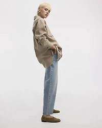 Veste-chemise longue avec poches