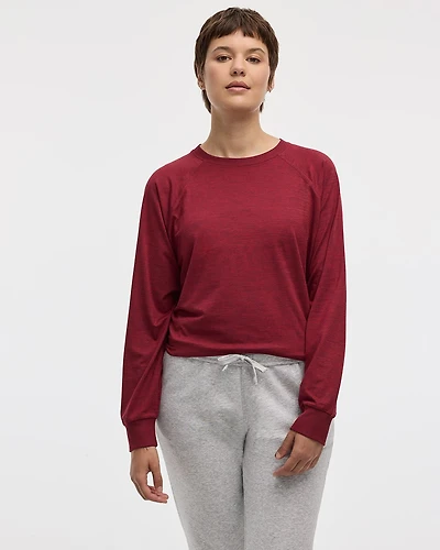 Long-Sleeve Crew-Neck Pullover