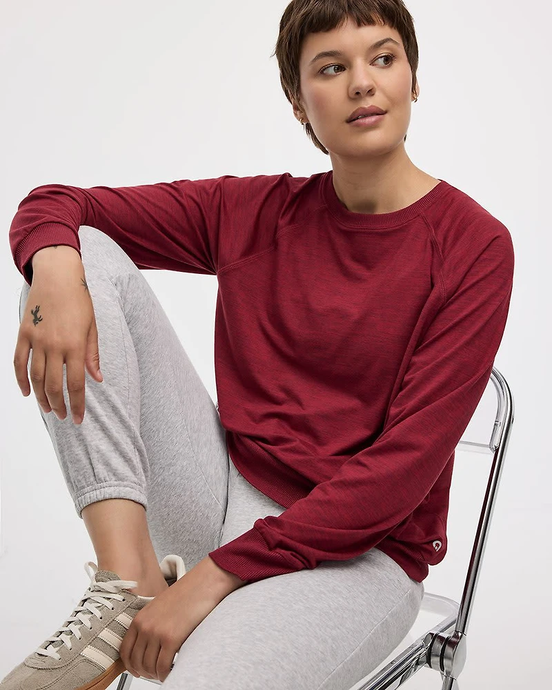 Long-Sleeve Crew-Neck Pullover
