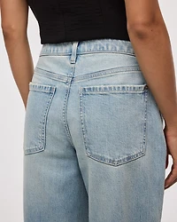 Wide-Leg Mid-Rise Baggy Jean