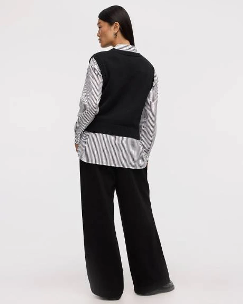 V-Neck Knit Vest