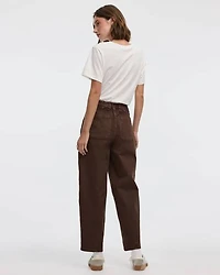 Pantalon taille haute à jambe ballon
