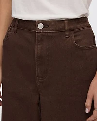 Pantalon taille haute à jambe ballon