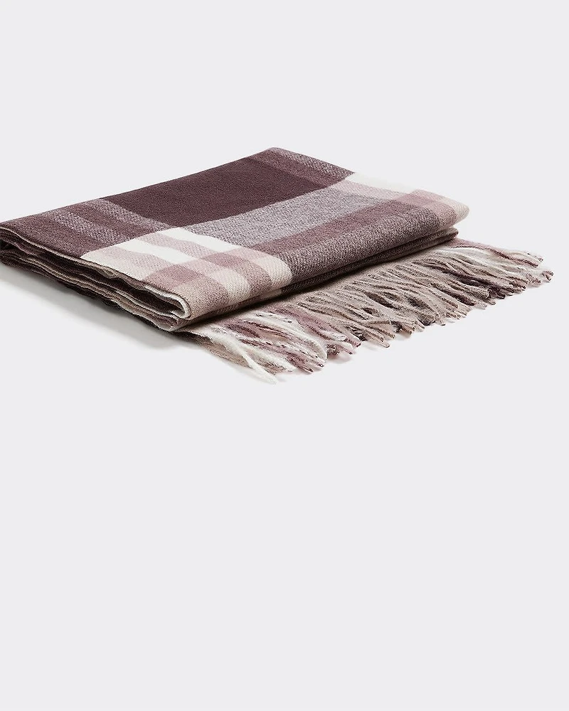 Plaid Blanket Scarf