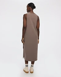 Robe midi texturée sans manches