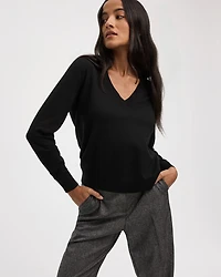 Long-Sleeve V-Neck Pullover