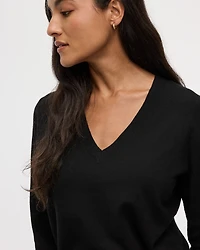 Long-Sleeve V-Neck Pullover