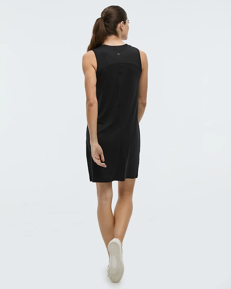 Sleeveless Crew-Neck Dress