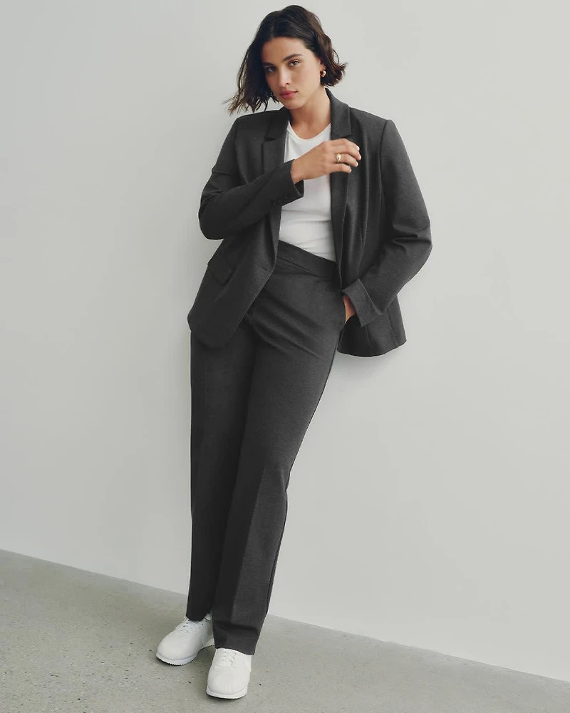 Straight-Leg High-Rise Pants