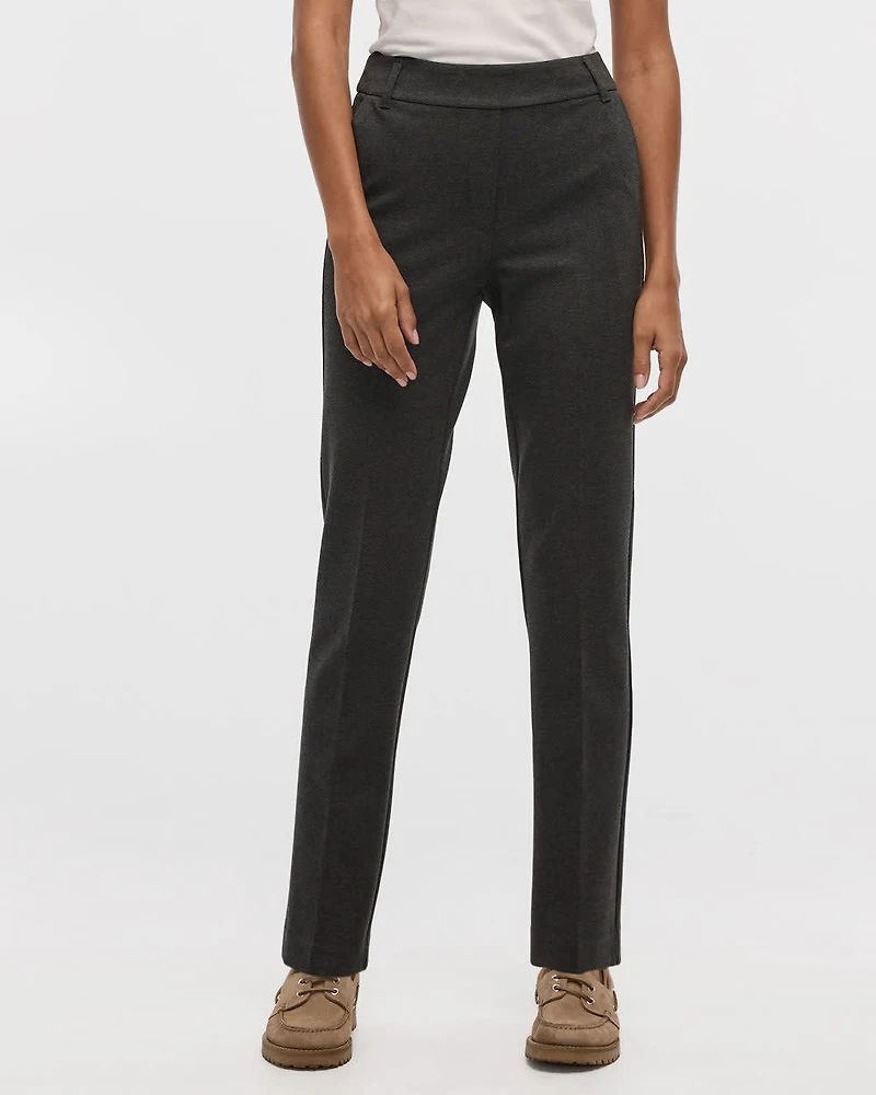 Straight-Leg High-Rise Pants