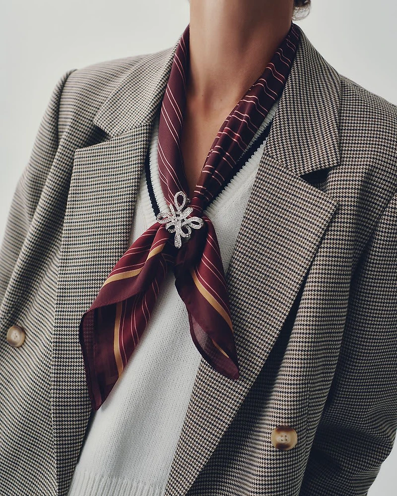 Striped Square Scarf