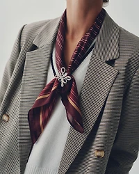 Striped Square Scarf