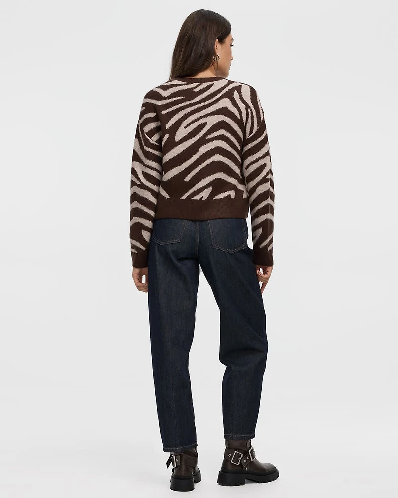 Pull à manches longues et col rond