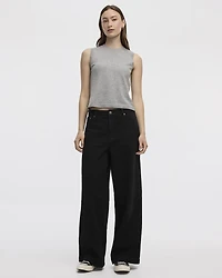 Wide-Leg High-Rise Jean